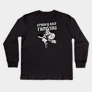 Spooky & Thriving Kids Long Sleeve T-Shirt